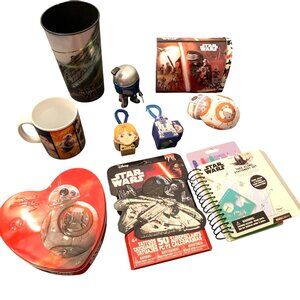 Star Wars Gift Set: Mug Stationery Action Figure Stickers Tin & Cup Memorabilia